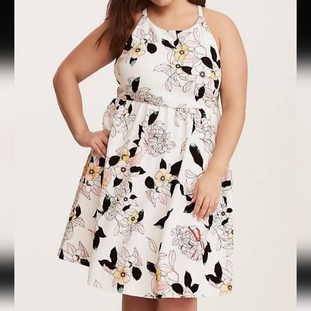 Torrid Mini Textured Knit Skater Dress size 3(3X)